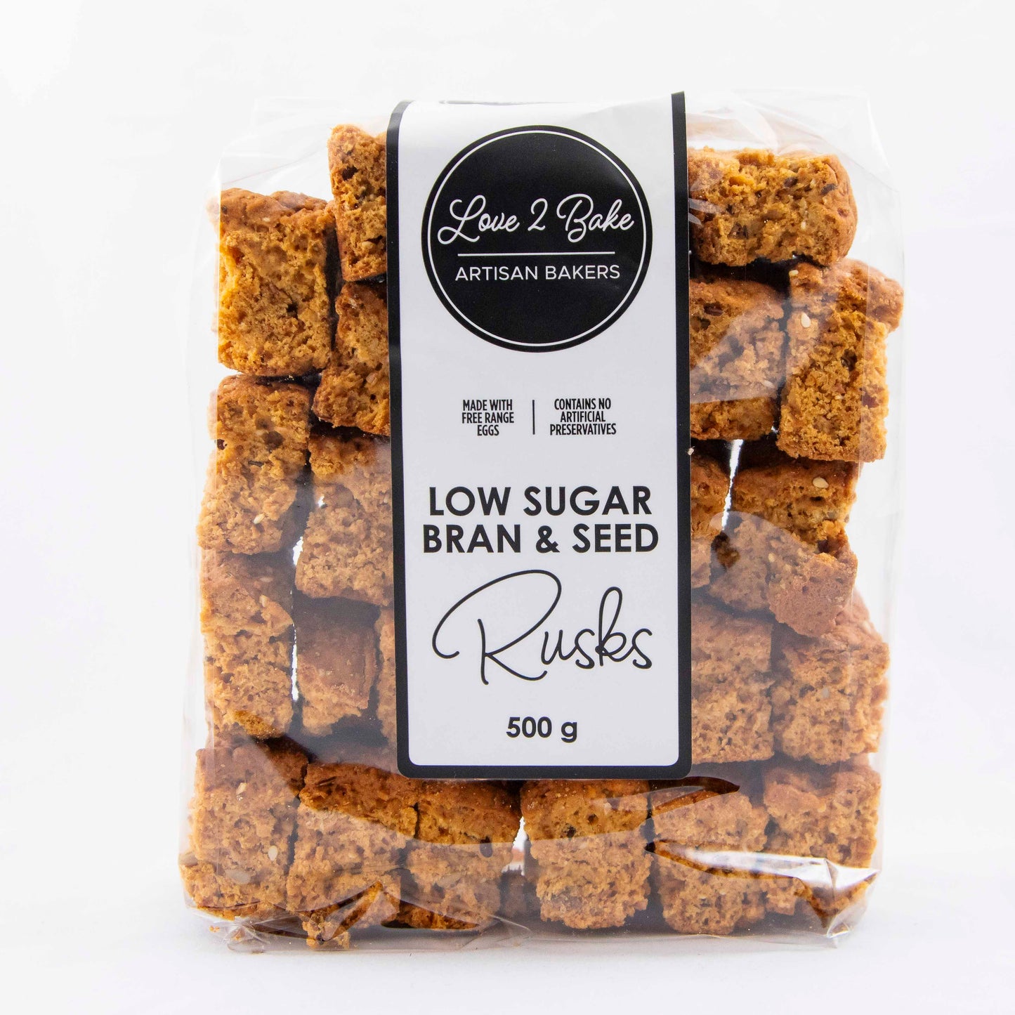 Low sugar Bran & Seed Rusks (500g)