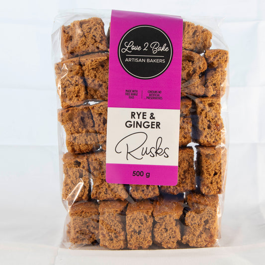 Rye & Ginger Rusks (500g)