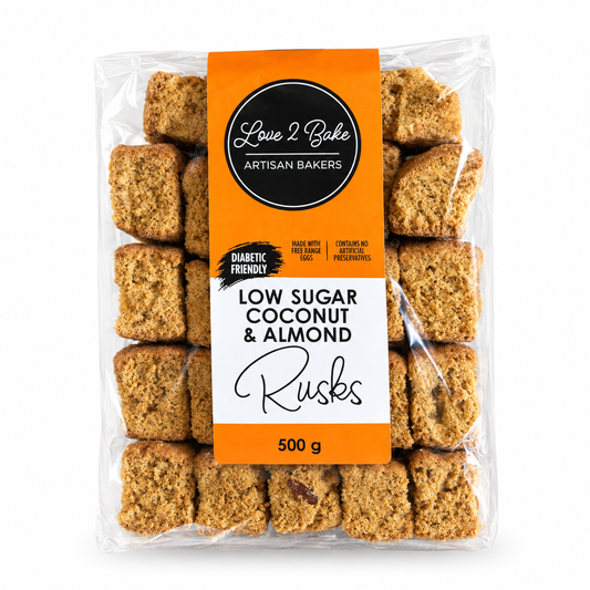 Low Sugar Almond & Coconut Rusks (500g)