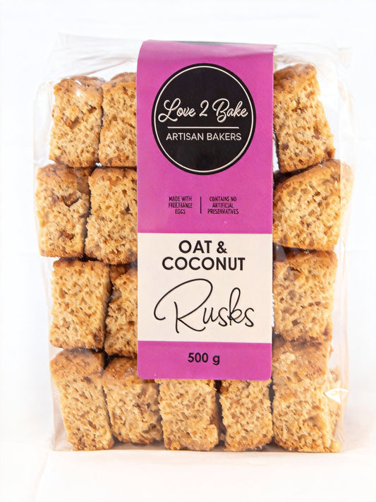 Oat & Coconut Rusks (500g)